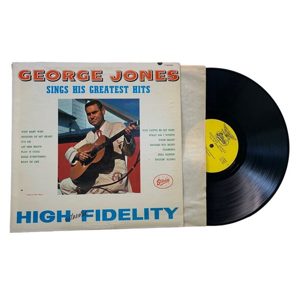 George Jones Sings His Greatest Hits LP Country Starday Mono T 90080 - Picture 1 of 6